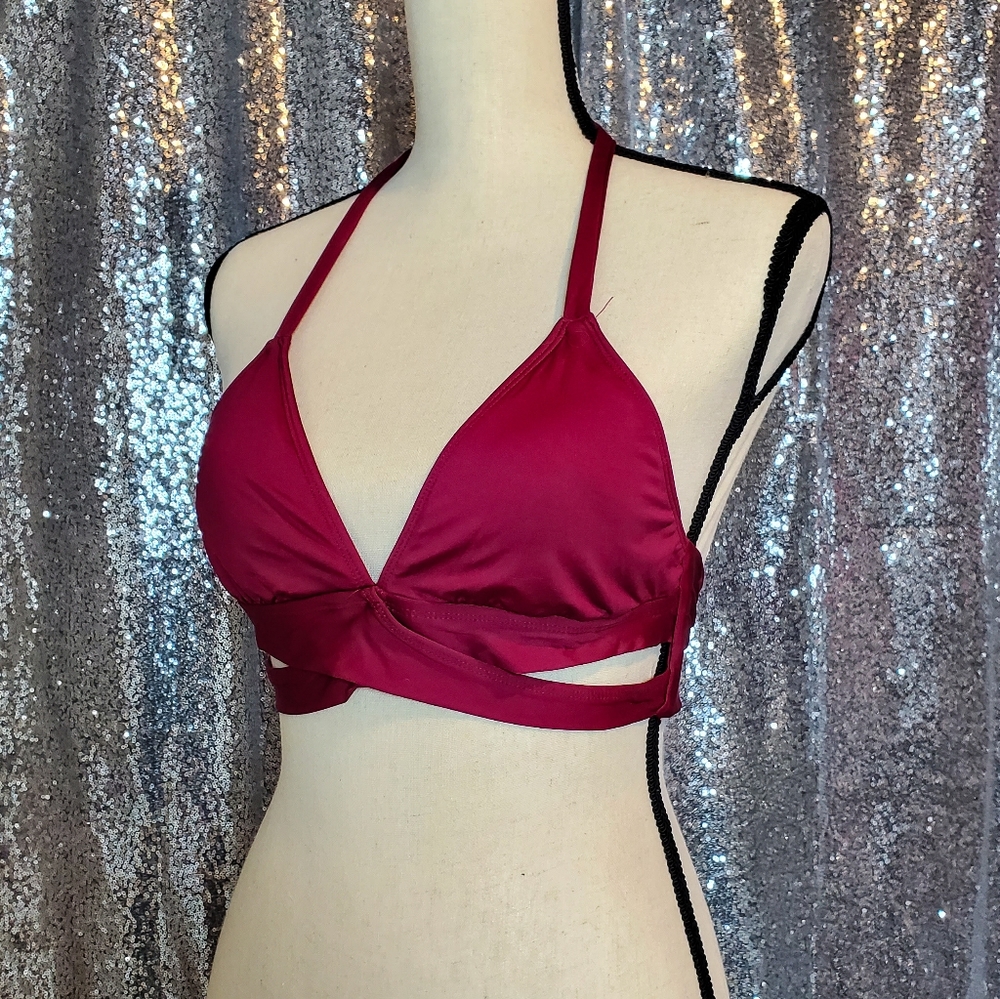 Maroon Mossimo SwimTop